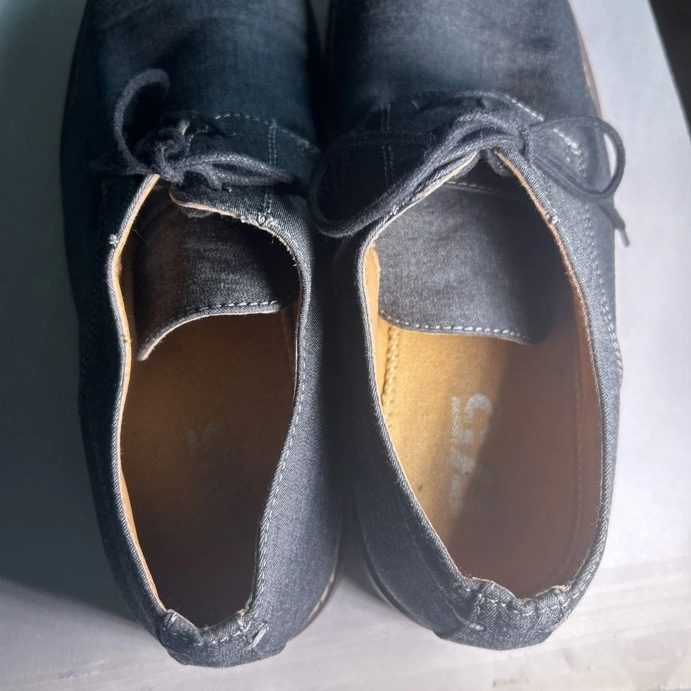 J75 by Jump Padrino Mens Grey Fabric Derby Oxford Shoes Size 8.5 71804M575